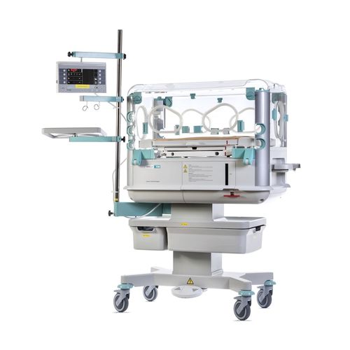 Incubatrice neonatale con rotelle - SHELLY - TSE spol. s r.o. - ad altezza regolabile / a pedale / con monitor
