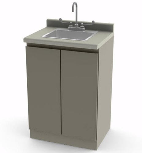 Armadio per ospedale - 6024  - UMF Medical - con lavandino / modulare / 2 porte