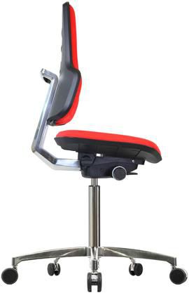 Sedia da ufficio con rotelle - WS 8320 - Werksitz - con schienale alto / ad altezza regolabile
