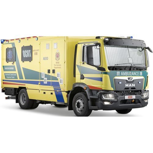 Ambulanza per rischi infettivi - WAS 500  - WAS - Wietmarscher Ambulanz- und Sonderfahrzeug - per terapia intensiva / di isolamento / con compartimenti