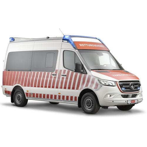 Ambulanza per trasferimento di pazienti - WAS 300 - WAS - Wietmarscher Ambulanz- und Sonderfahrzeug - furgone / a 4 barelle / con rampa