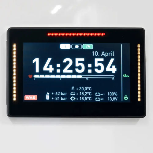 Pannello di controllo per ambulanze - WAS - Wietmarscher Ambulanz- und Sonderfahrzeug - di temperatura / di pressione / con touch screen