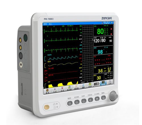 Monitor multiparametrico portatile - PM-7000D - Zoncare Electronics - ECG / RESP / TEMP