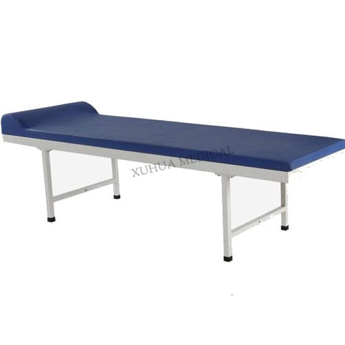 Lettino da visita manuale - HL-A162B - HI-LIFE Technology (HEBEI ) Co., Ltd. - ad altezza fissa / a sezione unica / blu