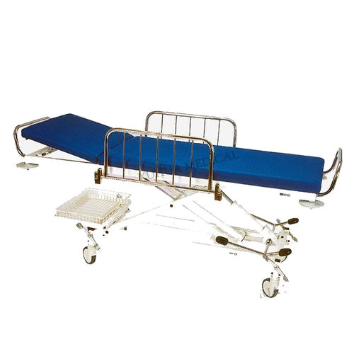 Barella con carrello per convalescenza - III - HI-LIFE Technology (HEBEI ) Co., Ltd. - manuale / con schienale regolabile / a 3 sezioni