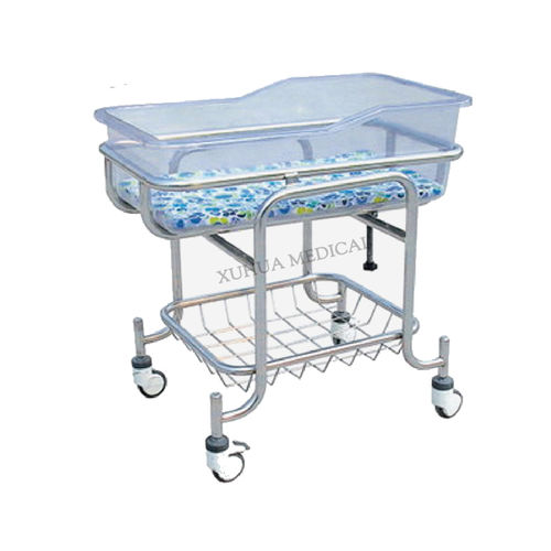Culla pediatrica con rotelle - HL-A153A - HI-LIFE Technology (HEBEI ) Co., Ltd. - ad altezza fissa / con scomparti / in acciaio inossidabile