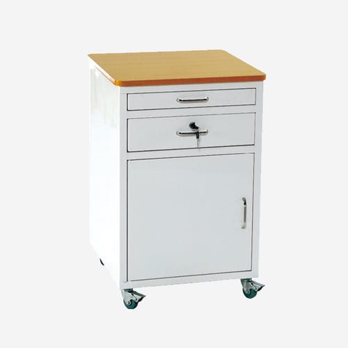 Comodino con rotelle - HL-D512C - HI-LIFE Technology (HEBEI ) Co., Ltd. - modulare / con tavolino servitore / a scomparti