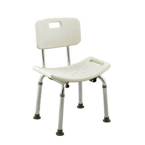 Sedia da doccia con schienale - ALK402L - Zhongshan Aolike Medical Equipment Technology - ad altezza regolabile