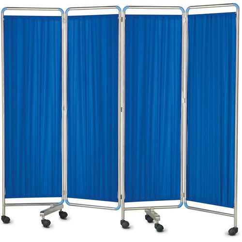 Paravento medicale con rotelle - ALK06-S01 - Zhongshan Aolike Medical Equipment Technology - 4 pannelli / con tendina