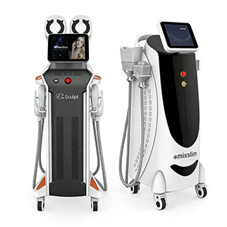 Unità di criolipolisi - Renasculpt FE60 EMS + Mixslim HS1000C - Beijing Winkonlaser Technology - unità di body contouring tramite elettrostimolazione muscolare (EMS) / su carrello