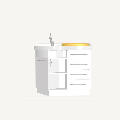 Mobile con fasciatoio con lavabo - BETAMAT - Loxos