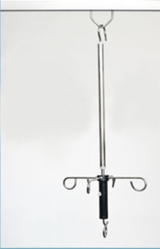 Asta portaflebo su guida di scorrimento - SIV 400 - Saras Life Solutions - a soffitto / 2 ganci / telescopica
