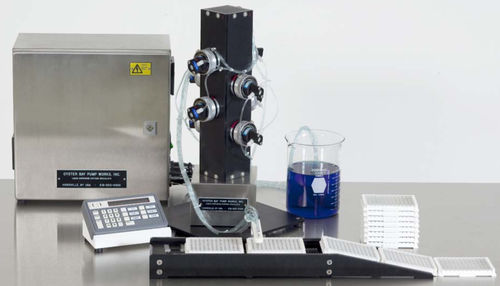 Dispensatore di terreni automatico - Versafill  - Oyster Bay Pump Works - da laboratorio / per micropiastre / da banco