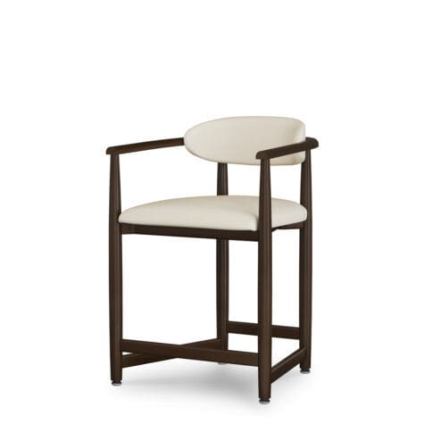 Sgabello per mensa - Arpino Counter - Kwalu - con schienale