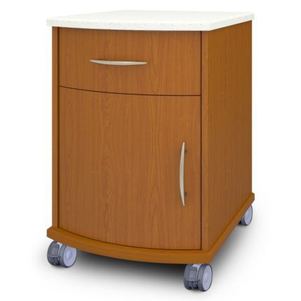 Comodino con rotelle - CABS11HCCTL - Kwalu - con cassetti / con blocco