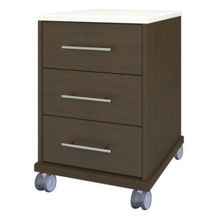 Comodino con rotelle - Auburn - Kwalu - con cassetti / con blocco