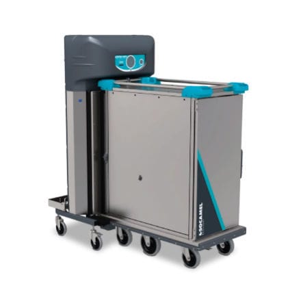 Carrello medico - DOUBLEFLOW ERGOSERV XS - Socamel Technologies - per apparecchio / di trasporto / di ancoraggio