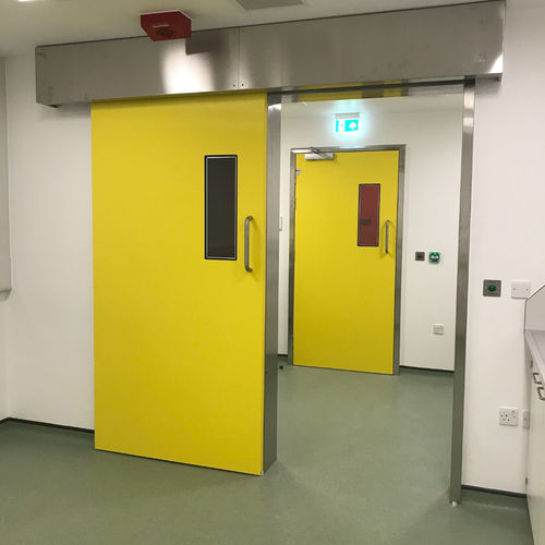 Porta di protezione - Dortek - per ospedale / scorrevole
