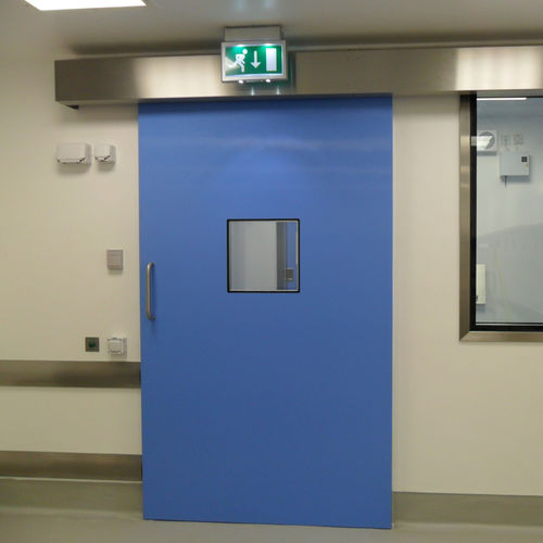 Porta per ospedale - Dortek - per sala operatoria / scorrevole / GRP