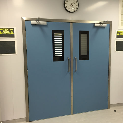 Porta di protezione - Dortek - per ospedale / battente / GRP