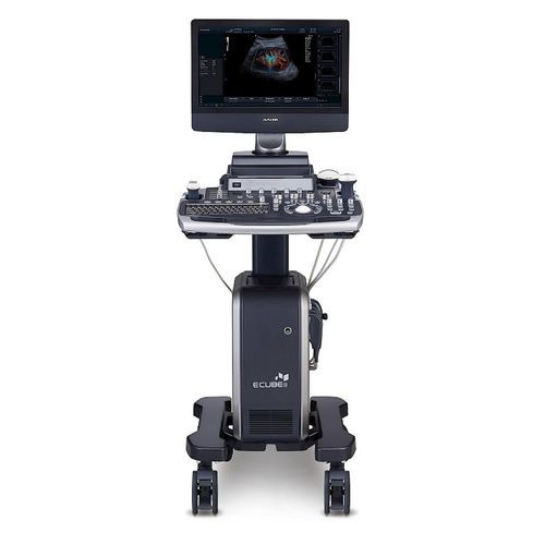 Ecografo su piattaforma - E-CUBE 8 LE - Alpinion Medical Systems - per ecografia multidisciplinare / con doppler a colori / 21 pollici