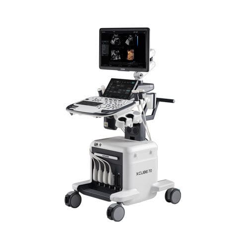 Ecografo su piattaforma - X-CUBE 70 on GPX - Alpinion Medical Systems - per ecografia multidisciplinare / in bianco e nero / con doppler a colori