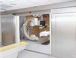 Porta di radioprotezione - SSD - ETS Lindgren - per MRI / scorrevole / automatica