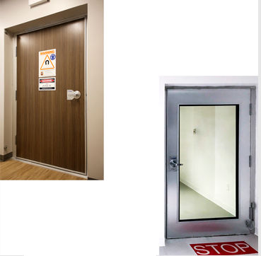 Porta con schermatura - EVO Air - ETS Lindgren - a schermatura RF / per MRI / battente