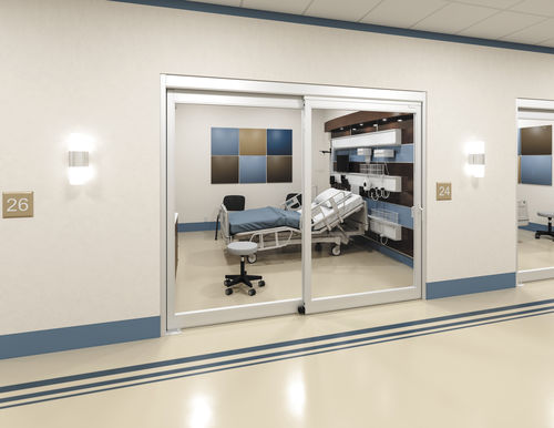 Porta per struttura sanitaria - ASSA ABLOY Entrance Systems Italy Srl - da laboratorio / scorrevole / automatica