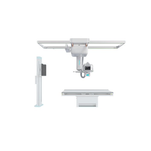 Sistema di radiografia digitale - Angell Technology - per radiografia multidisciplinare / con bucky da terra / con braccio portatubo telescopico a soffitto