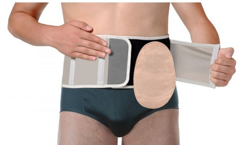 Ortesi di stabilizzazione addominale - Orione®  - SAFTE Italia - per adulti / semirigida / con apertura per sacca per colostomia