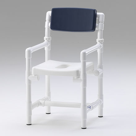 Sgabello da doccia con braccioli - DH 49 A PRS - RCN Medizin - con apertura igienica / con schienale