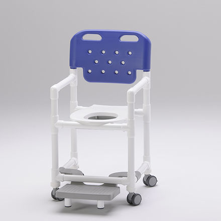 Sedia da doccia con braccioli - SC 200 FT - RCN Medizin - con rotelle / con poggiapiedi / con apertura igienica