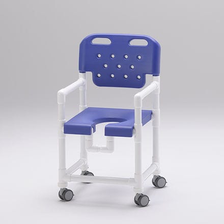 Sedia da doccia con braccioli - SC 200 BS - RCN Medizin - con rotelle / con apertura igienica / con schienale