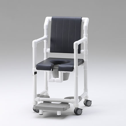 Sedia da doccia con braccioli - SCC 250 PPG - RCN Medizin - con rotelle / con poggiapiedi scorrevole / con apertura igienica