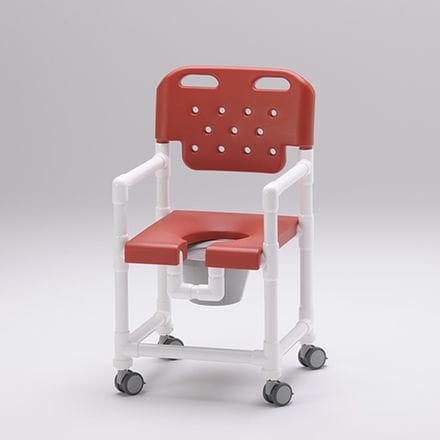 Sedia da doccia con braccioli - SCC 200 BS - RCN Medizin - con rotelle / con apertura igienica / con secchio