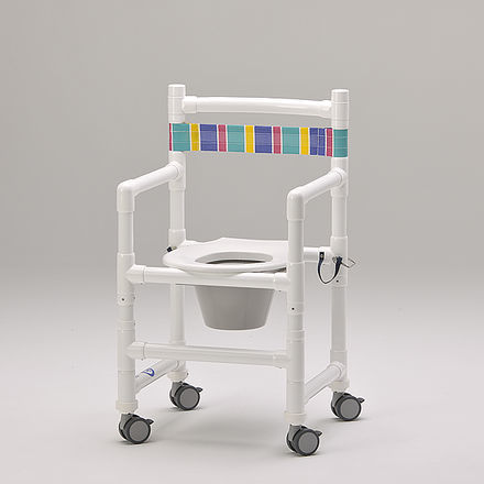 Sedia da doccia con braccioli - SCC 250 KB - RCN Medizin - con rotelle / con apertura igienica / con secchio