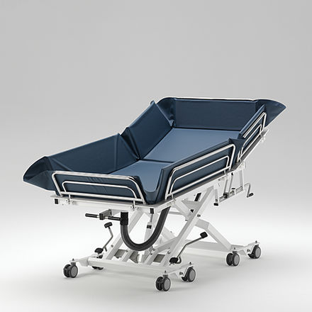 Carrello da doccia ad altezza regolabile - UDW 4500 XXL VRW - RCN Medizin - bariatrico