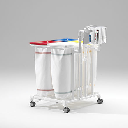 Carrello portabiancheria per sacchi sporchi - SLH 024 B FP ESP 2HSP ATS - RCN Medizin - ospedaliero / da trasporto / 4 sacchi
