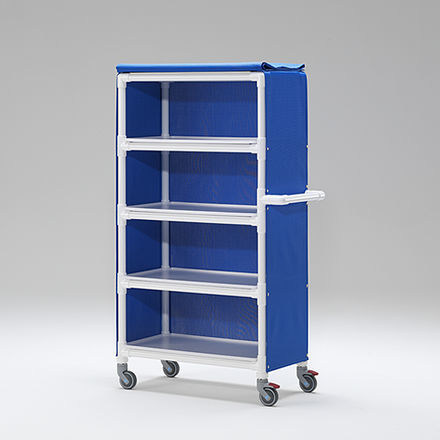 Carrello portabiancheria medico - MLC 304 - RCN Medizin - di stoccaggio / 4 ripiani