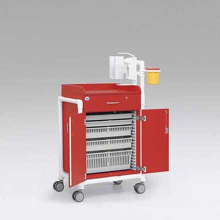 Carrello medico - MEW 100 S - RCN Medizin - per uso generale / multifunzione / con cestello