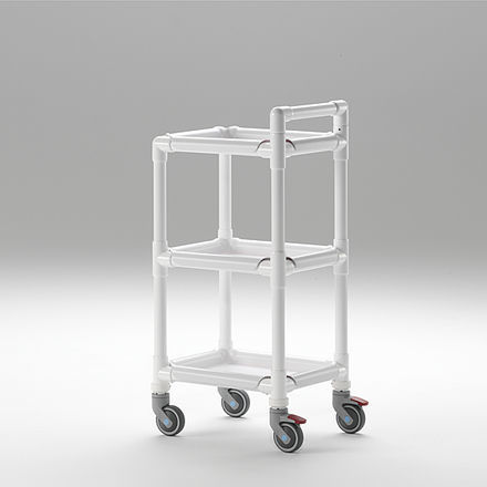 Carrello medico - MPC 153 - RCN Medizin - per uso generale / multifunzione / 3 ripiani