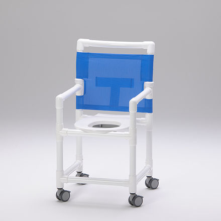 Sedia da doccia con braccioli - SC 100 - RCN Medizin - con rotelle / con apertura igienica / con schienale