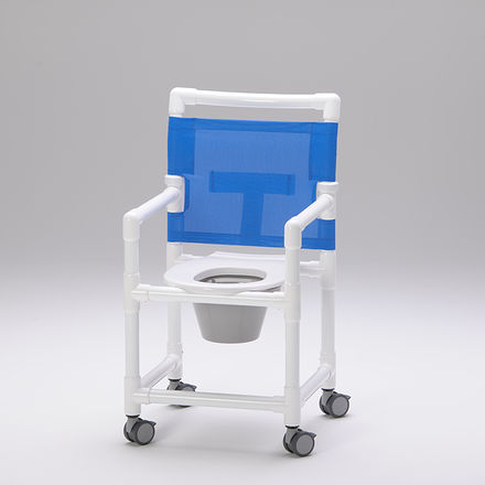 Sedia da doccia con braccioli - SCC 250 - RCN Medizin - con rotelle / con apertura igienica / con secchio
