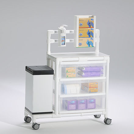 Carrello per uso generale - HGW 100 S - RCN Medizin - di trasporto / multifunzione / portarifiuti