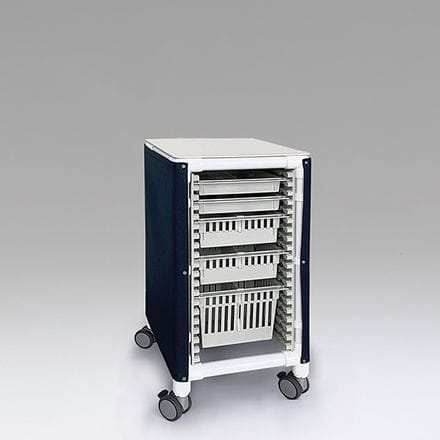Carrello medico - MEW 50 - RCN Medizin - in acciaio inossidabile / in plastica / con cestello