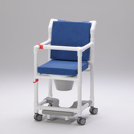 Sedia da doccia con braccioli - SCC 250 D SB - RCN Medizin - con rotelle / con poggiapiedi scorrevole / con secchio