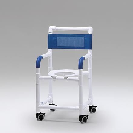 Sedia da doccia con braccioli - SC 15 Basic - RCN Medizin - con rotelle / con apertura igienica / con schienale