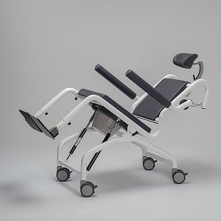 Sedia da toilette per adulti - SCC 250 Comfort G - RCN Medizin - con braccioli / con rotelle / con apertura igienica