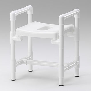 Sgabello da doccia con braccioli - DH 49 A - RCN Medizin - senza schienale / con apertura igienica